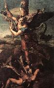 St Michael and the Satan RAFFAELLO Sanzio